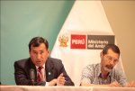 Edwin Mansilla (Gobierno Regional de Cusco) y Stephan Halloy (TNC) {JPEG}